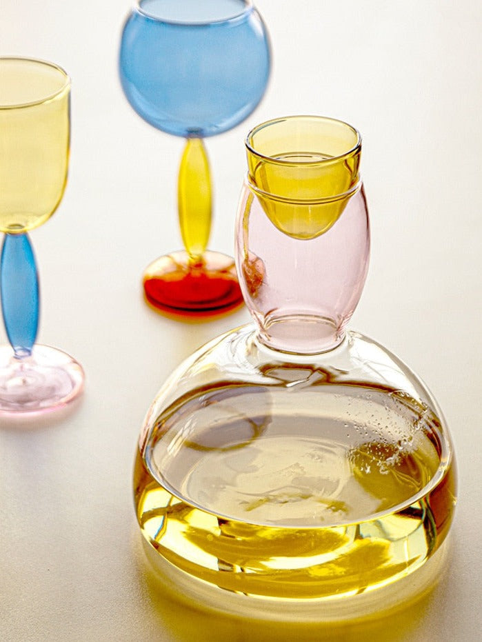Borosilicate Glass Wine Glass - 3 Colors