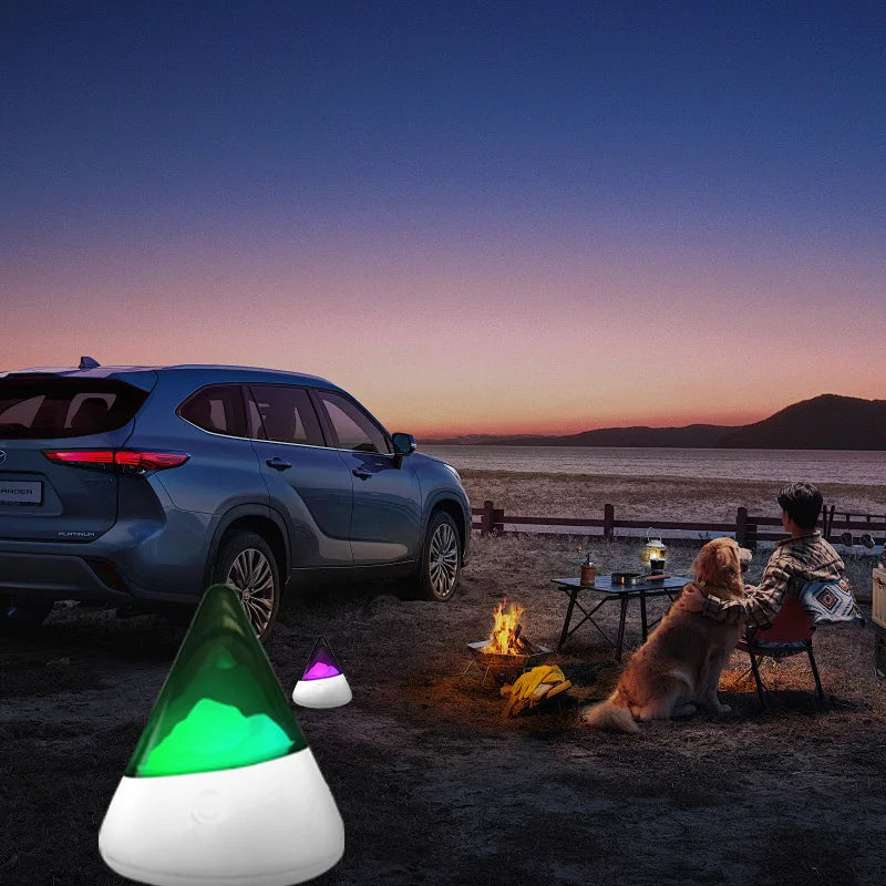 Wireless LED Night Light with Iceberg Design and RGB Colors