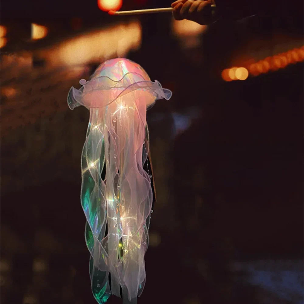 Jellyfish-Shaped LED Night Light with Adjustable Brightness