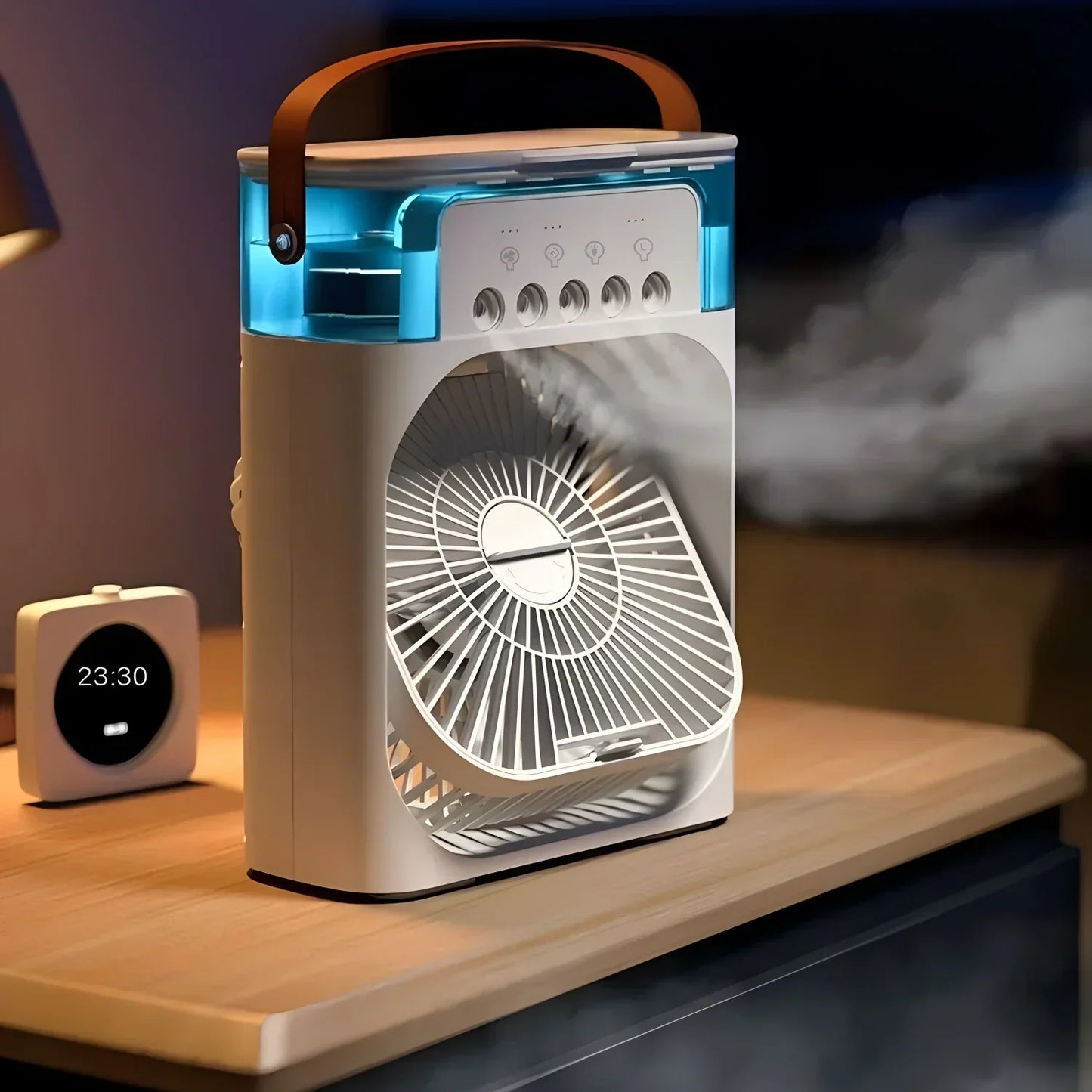 Portable 3-in-1 Air Cooler Fan with LED Night Light