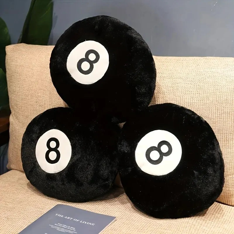8-Ball Theme Plush Cushion