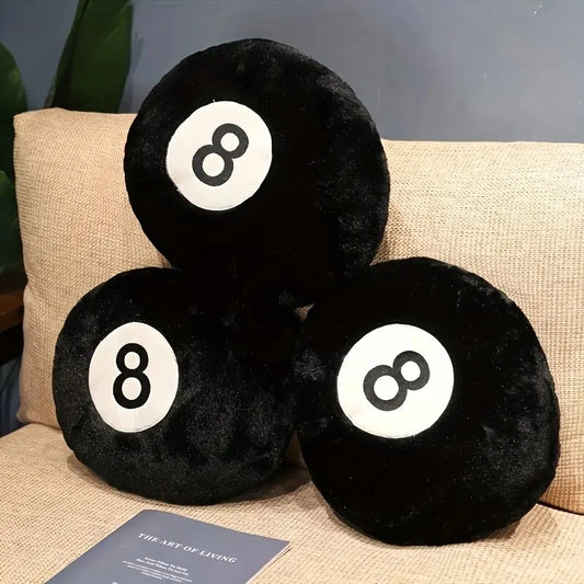 8-Ball Theme Plush Cushion