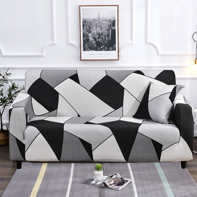 Modern Non-Slip Colorful Elastic Sofa Cover 35-118 Inch