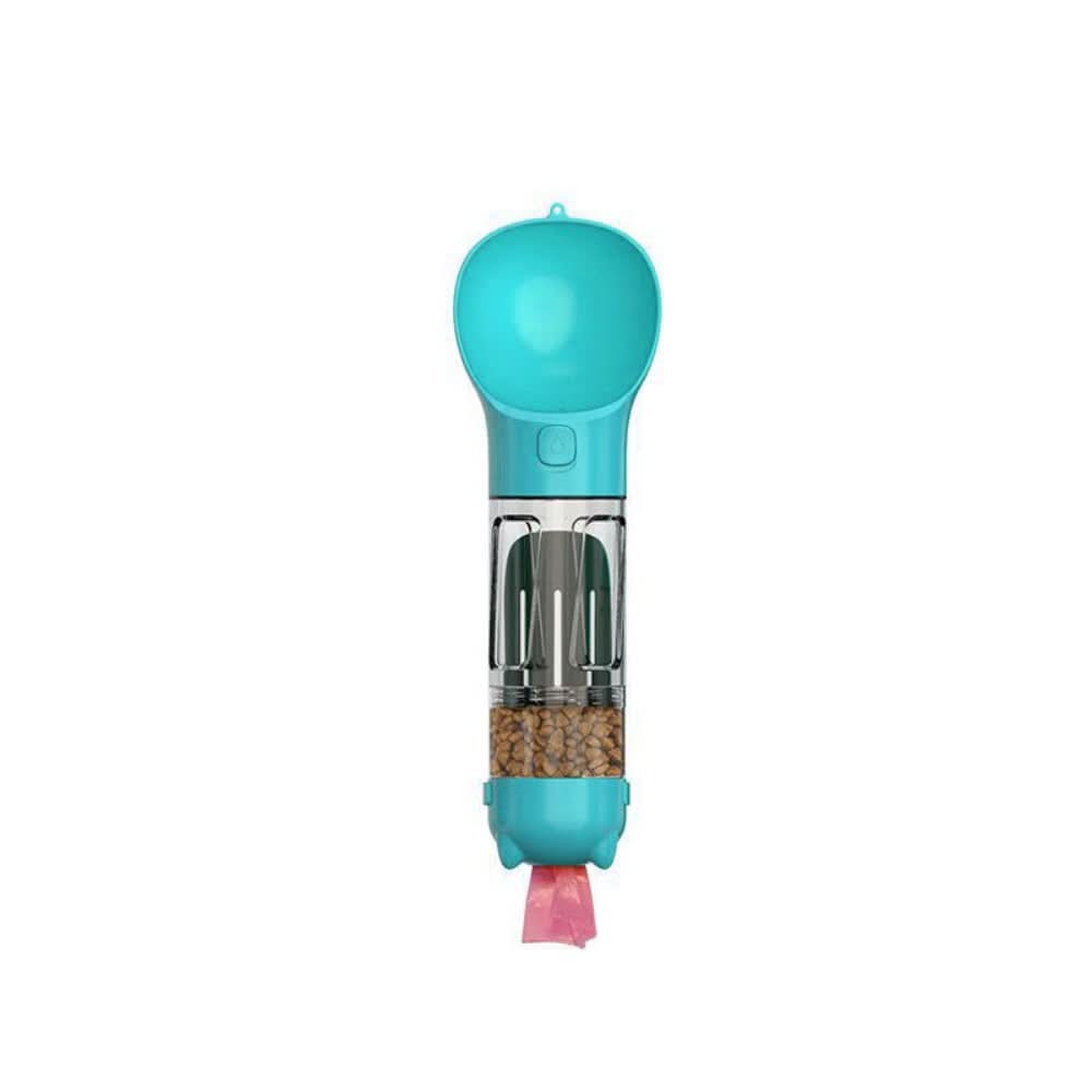 2-in-1 Dog Water and Food Bottle with Waste Bag Holder