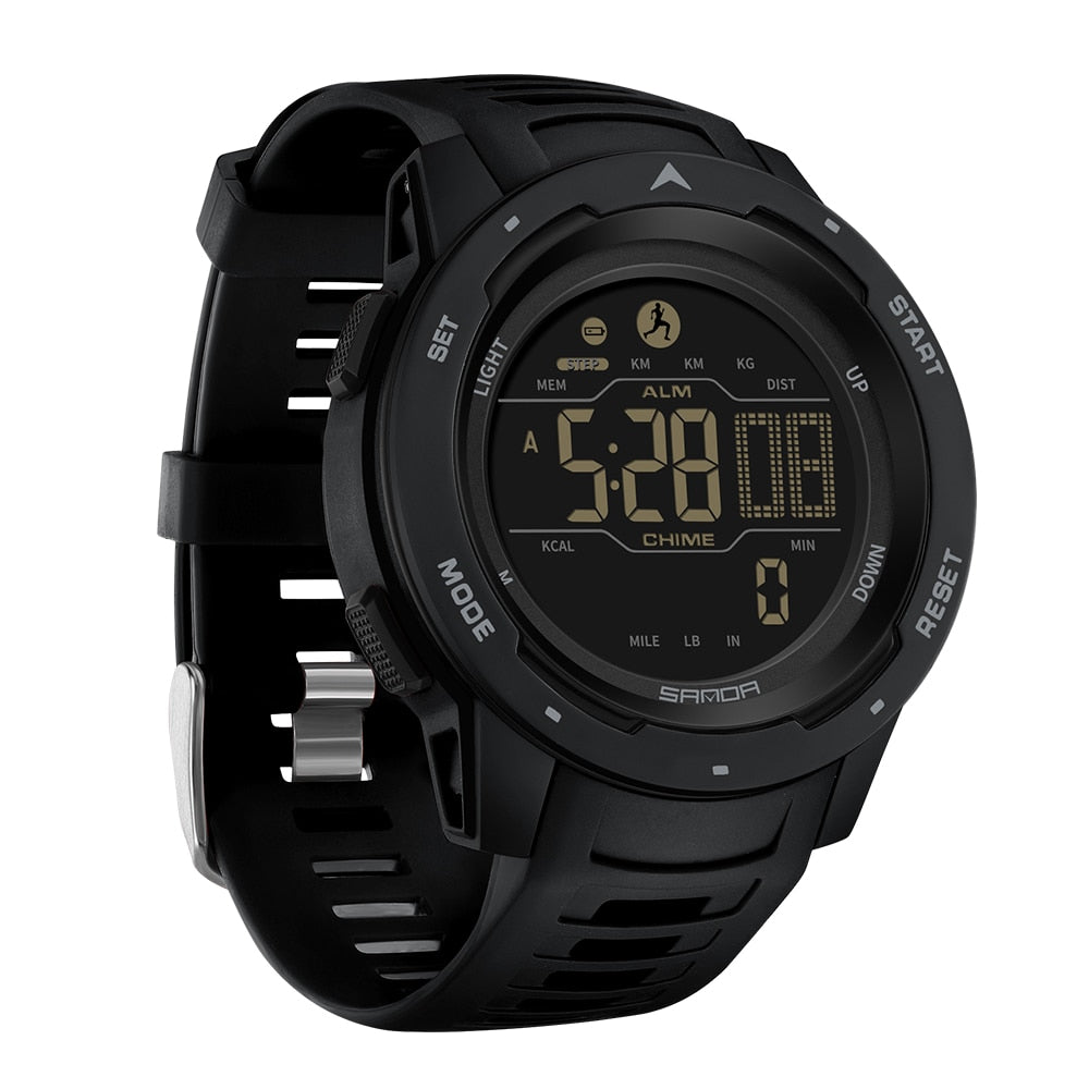 Waterproof Digital Military Pedometer Watch