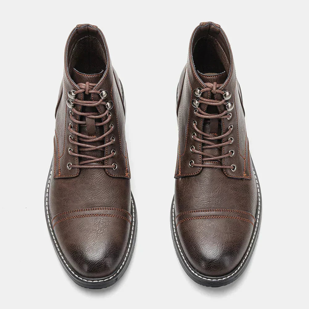 Keith | Classic Cap-Toe Derby Orthopedic Boots
