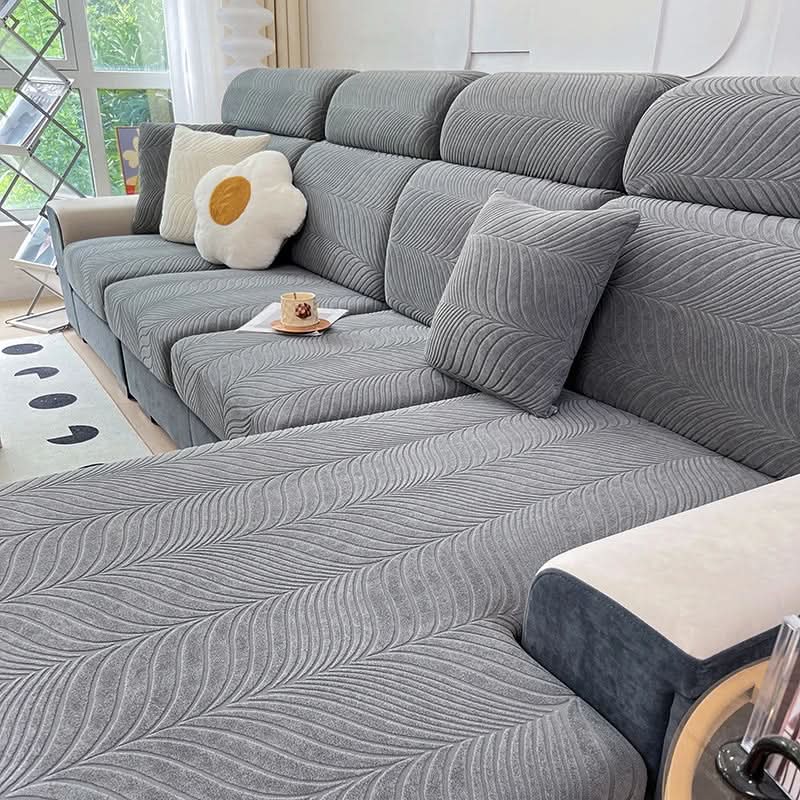 Elegant Jacquard Non-Slip Sofa Cover in Premium Polyester