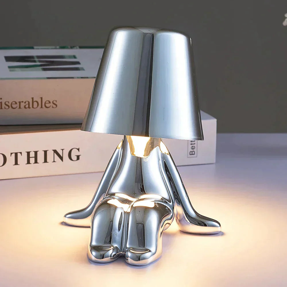 Elegant Rechargeable Table Lamp with Adjustable Brightness