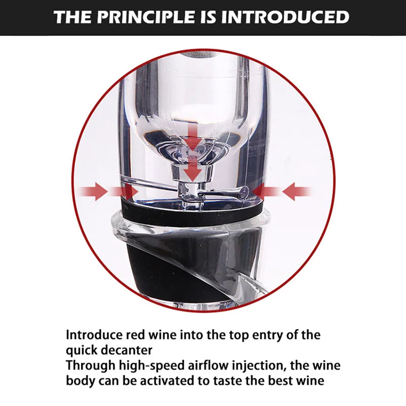 Wine Aerator and Decanter Set with Filters and Air Purifier
