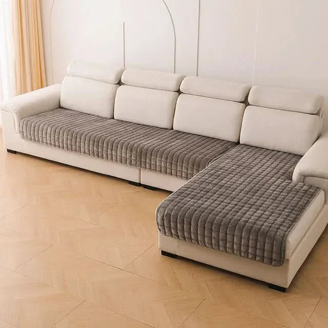Plush Velvet Anti-Slip Sofa Cover