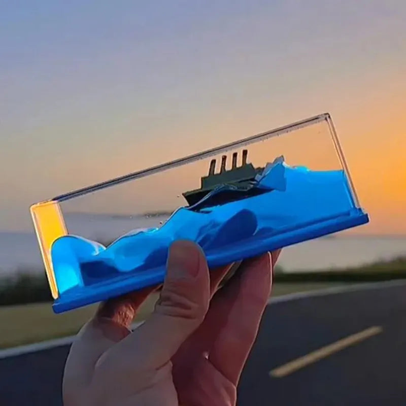 Acrylic Unstoppable Vessel Decorative Ship