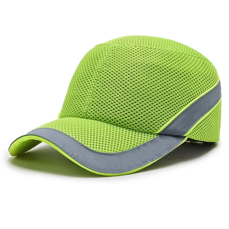 Red Safety Bump Cap with ABS Shell and Breathable Mesh