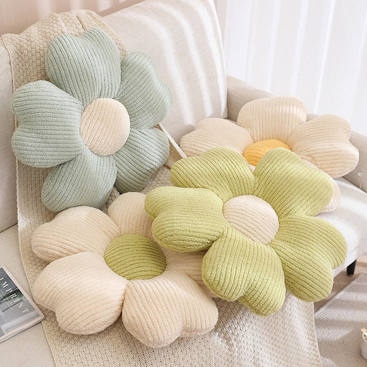 Fluffy Clover Flower Decorative Pillow