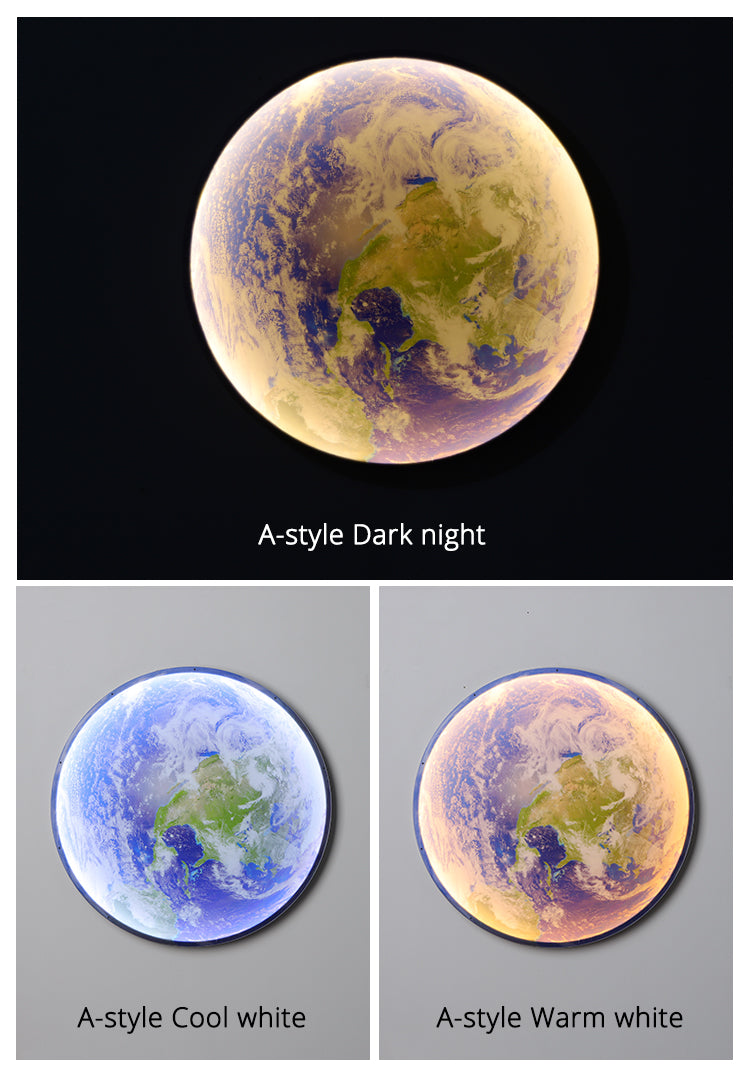 3D LED Moon or Earth Wall Lamp with Remote Control