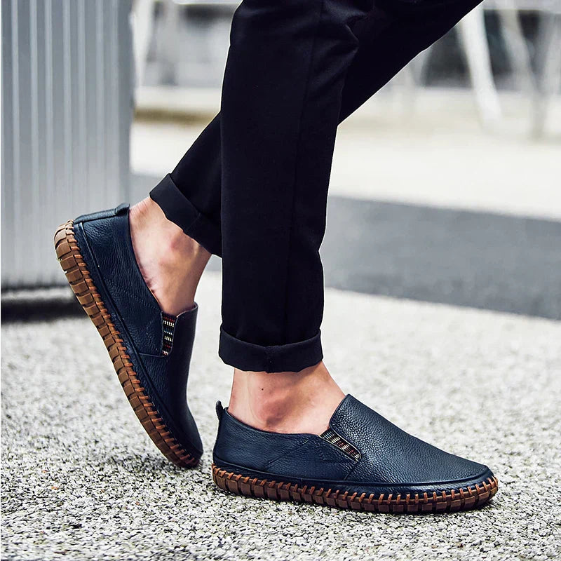 Men's Slip-On Loafers with Flexible Non-Slip Sole for Everyday Comfort