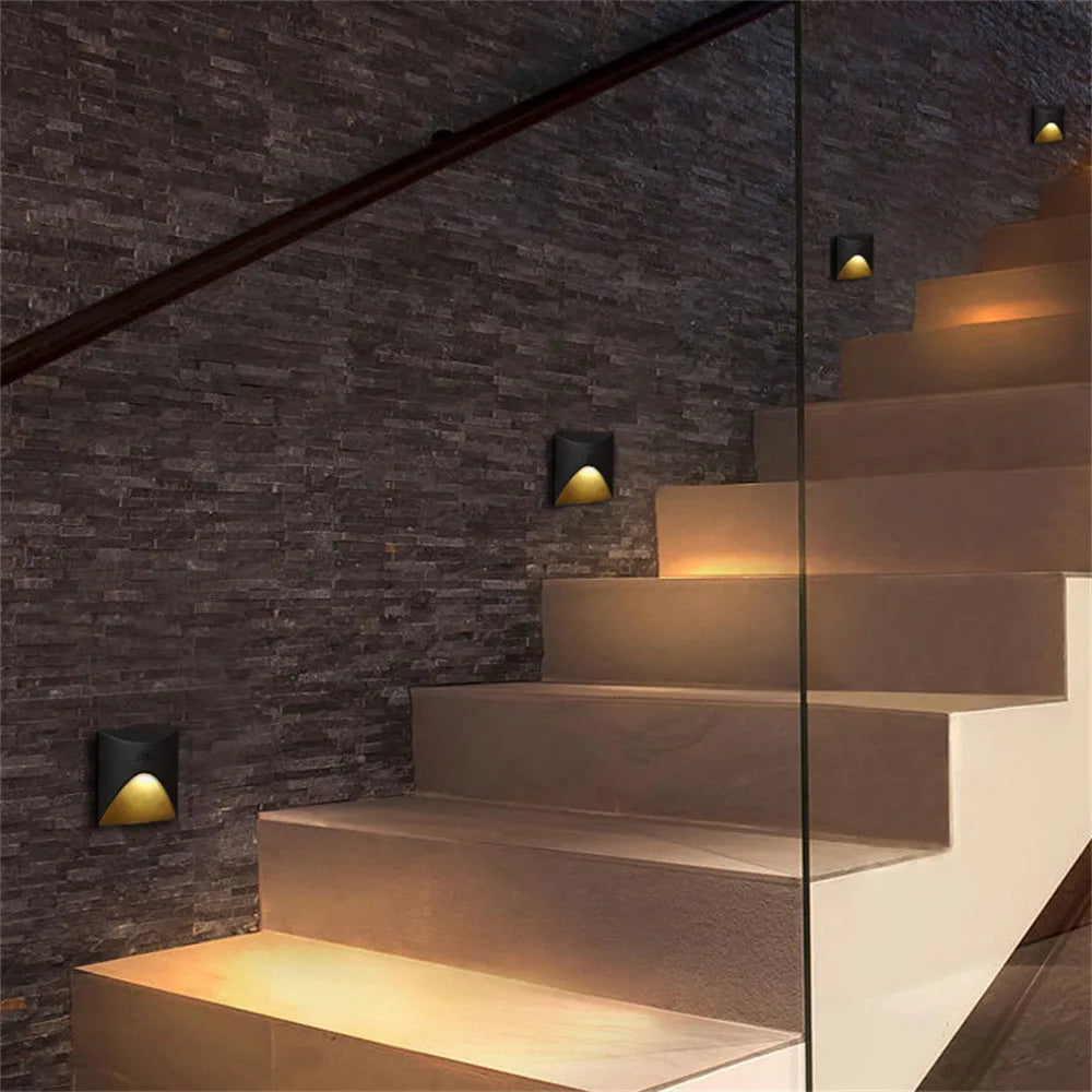 Waterproof LED Recessed Wall Light for Outdoor Steps and Balconies