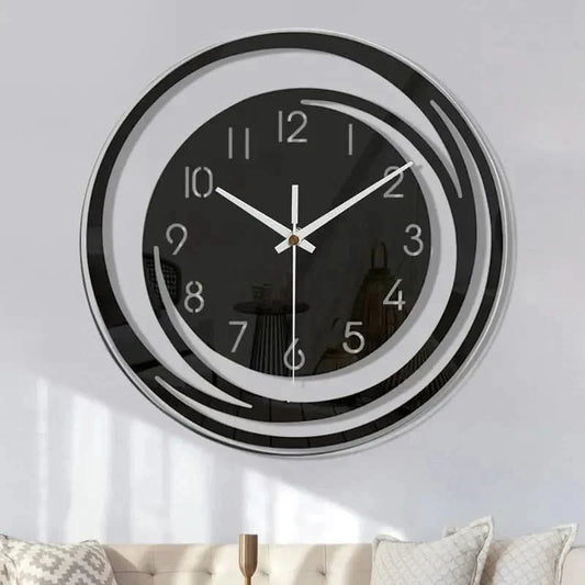 Modern Silent Round Wall Clock with Minimalist Design