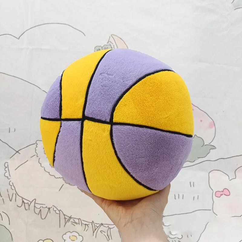 Basketball Plush Cushion - 11 Inch Decorative Accent