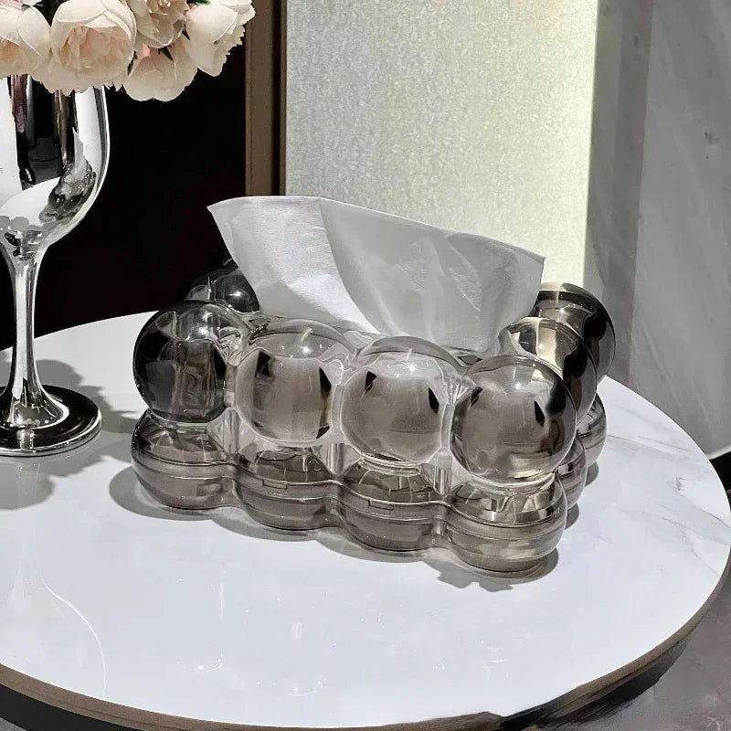 Artistic Acrylic Tissue Box with Modern Design