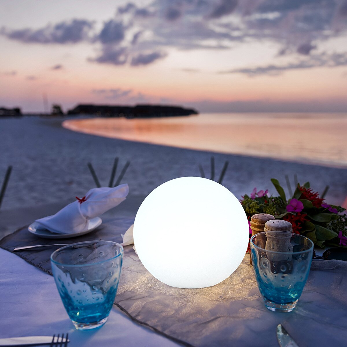 Rechargeable LED Moon Table Lamp with Remote Control
