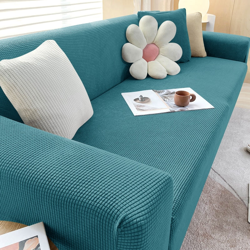 Elastic Sofa Cover for Standard and L-Shaped Sofas, Non-Slip Protection Cover
