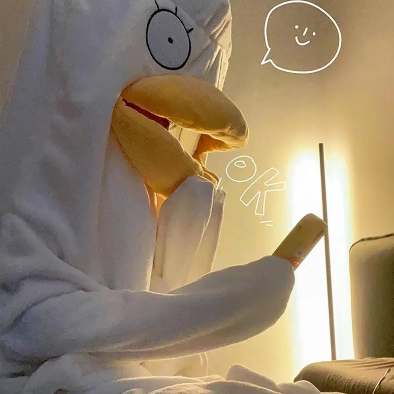 Confused Duck Adult Pajama Costume Set