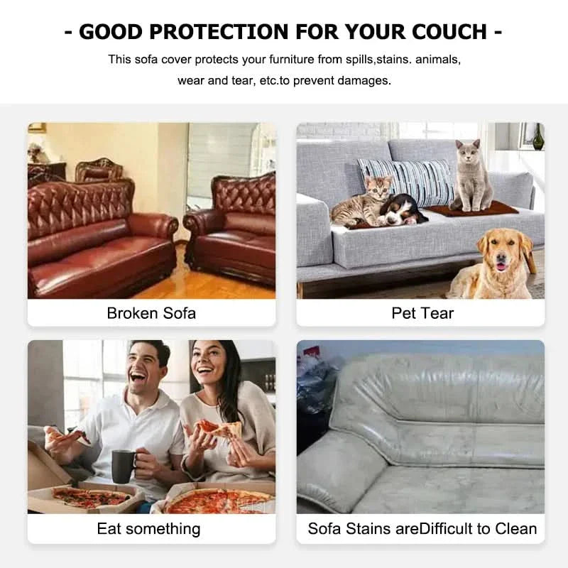 Elastic Jacquard Sofa Cover - Water-Resistant Non-Slip Stretch Fit