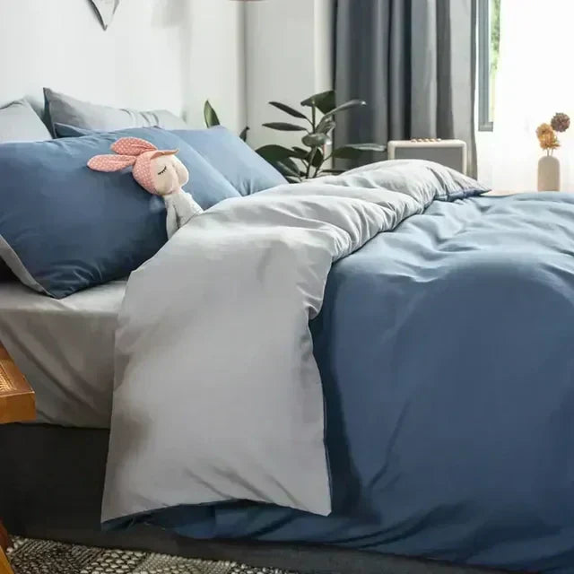 Reversible Scandinavian Bedding Set, Soft Breathable Fabric