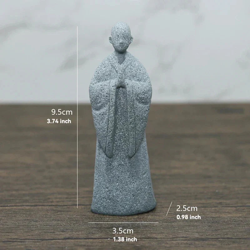 Small Buddha Stone Statue for Zen Garden and Meditation