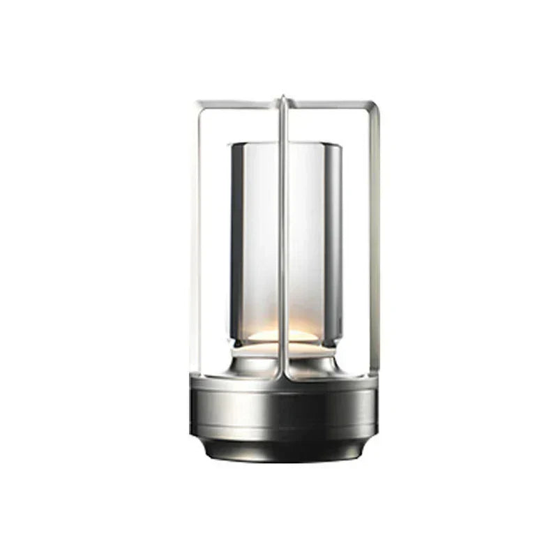 Wireless Rechargeable Crystal Table Lamp - Portable LED Light for Indoor and Outdoor Use