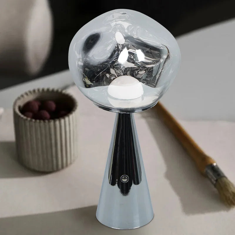 Mini Lava-Style LED Table Lamp for Living Room and Office