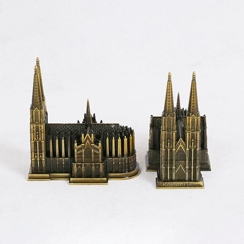 Cologne Cathedral Antique Bronze Metal Model Figurine