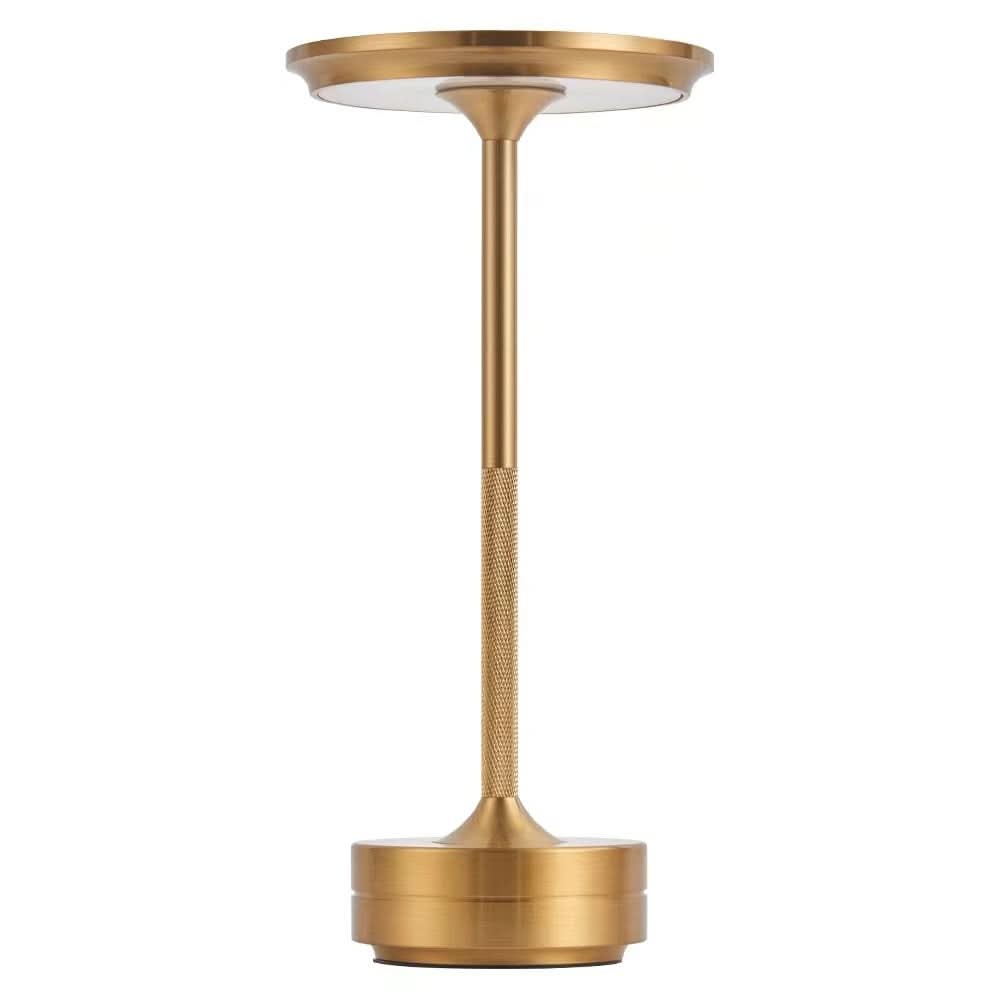 Rechargeable Wireless LED Table Lamp - Portable Touch Control, Metal Finish