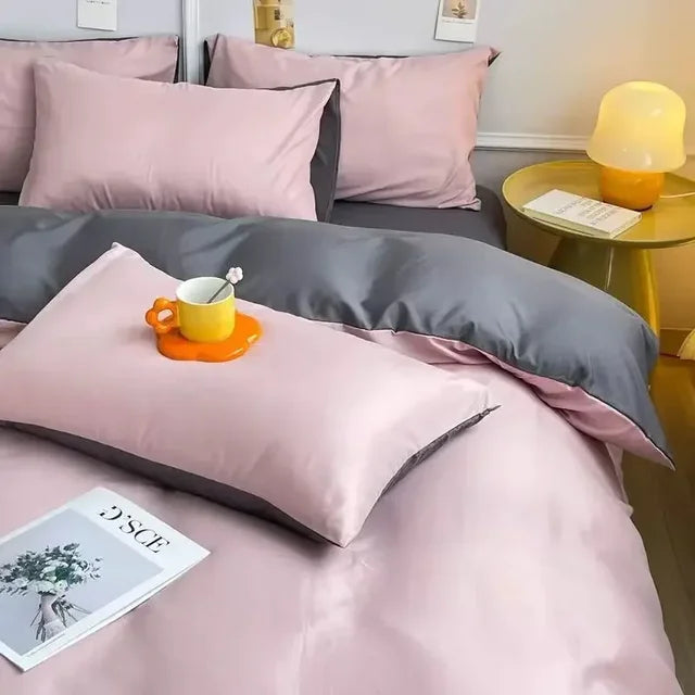 Reversible Scandinavian Bedding Set, Soft Breathable Fabric