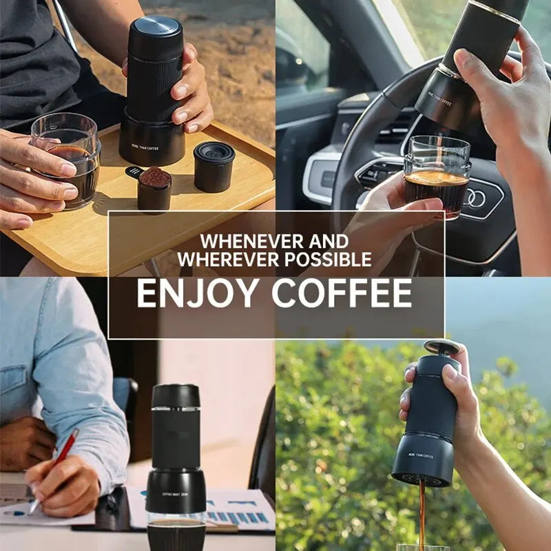 Portable 18 Bar Manual Coffee Machine for Outdoor Use