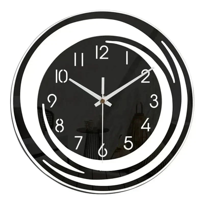 Modern Silent Round Wall Clock with Minimalist Design