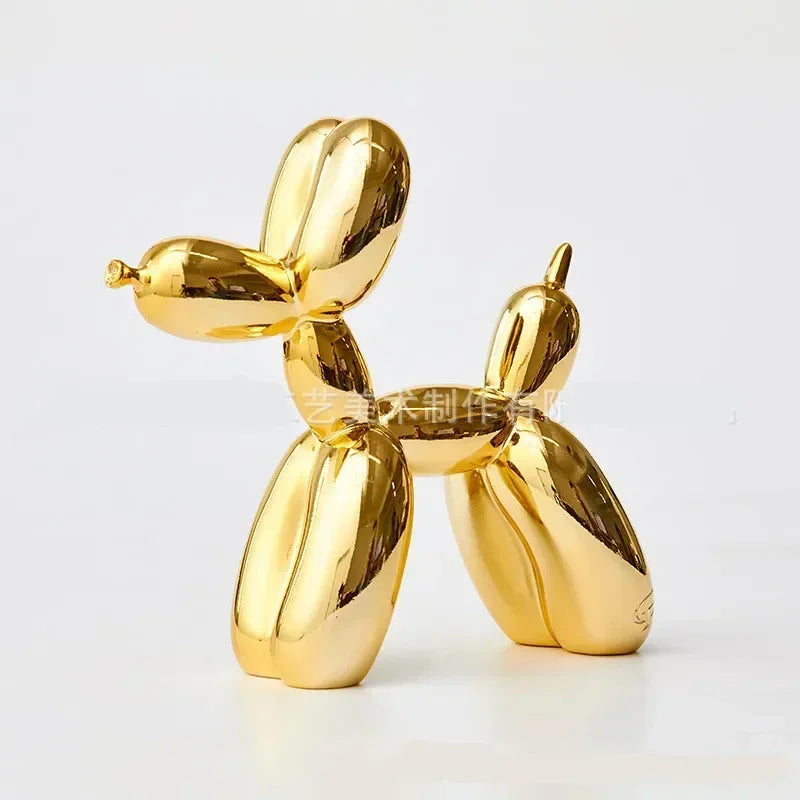 Nordic Resin Balloon Dog Sculpture Modern Art Figure