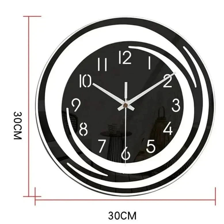 Modern Silent Round Wall Clock with Minimalist Design