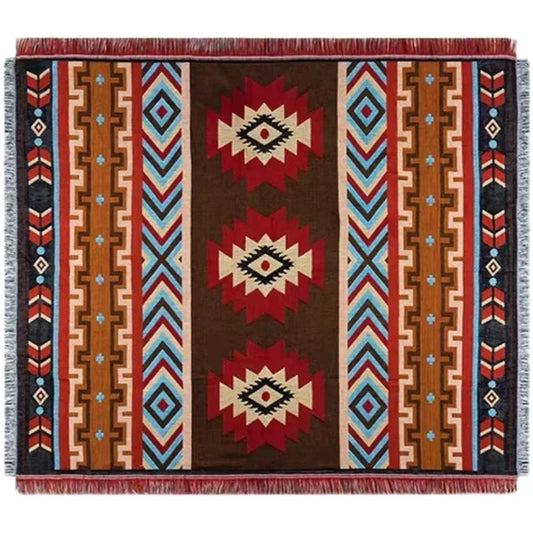 Waterproof Ethnic Style Picnic Blanket - Lightweight Bohemian Camping Blanket