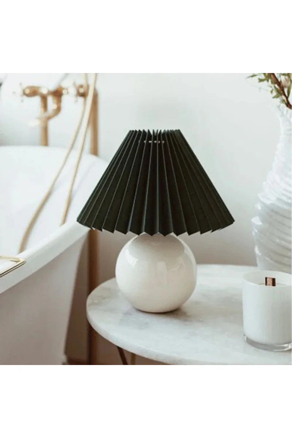Vintage Ceramic Folding Table Lamp