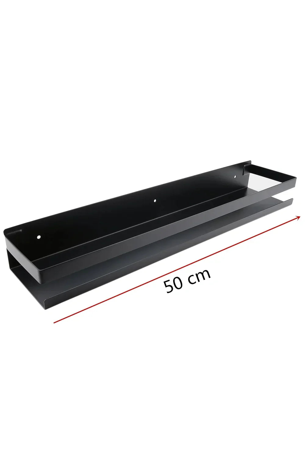 Modern Black Metal Floating Wall Shelves