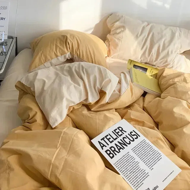 Reversible Scandinavian Bedding Set, Soft Breathable Fabric