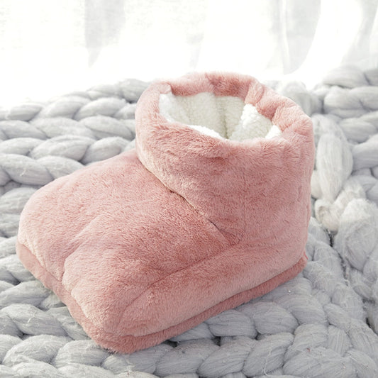 Wireless USB Electric Foot Warmer with Plush Fleece and 3 Heat Levels
