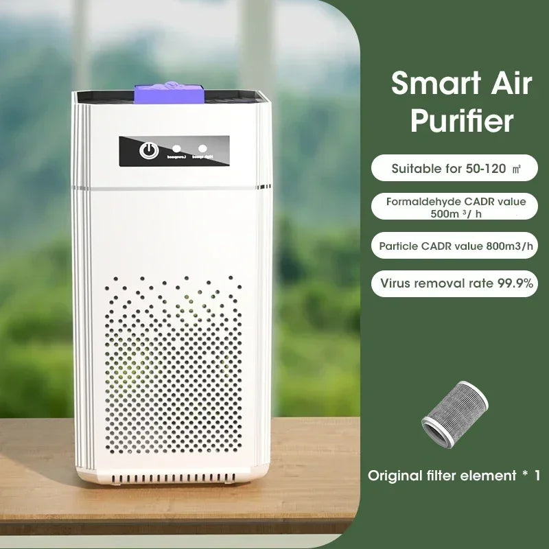 Compact HEPA Air Purifier with Negative Ion Technology
