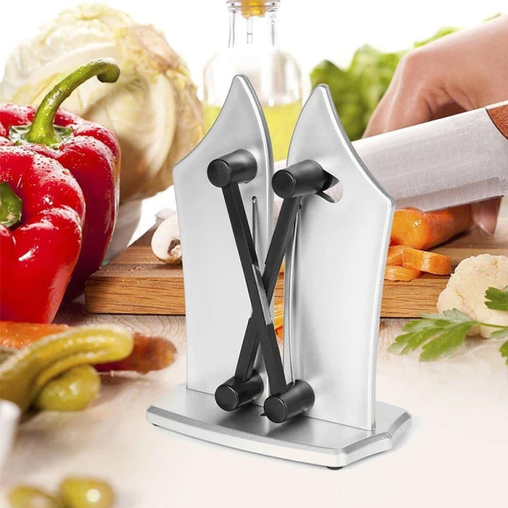 Compact Tungsten Carbide Knife Sharpener with Non-Slip Base