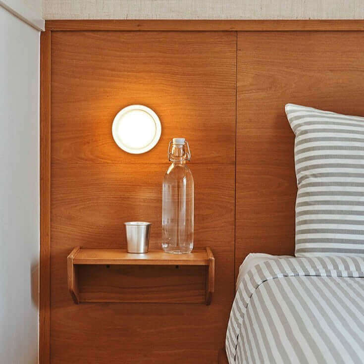 Ribbed Plexiglass Wall Lamp - Modern Industrial Design