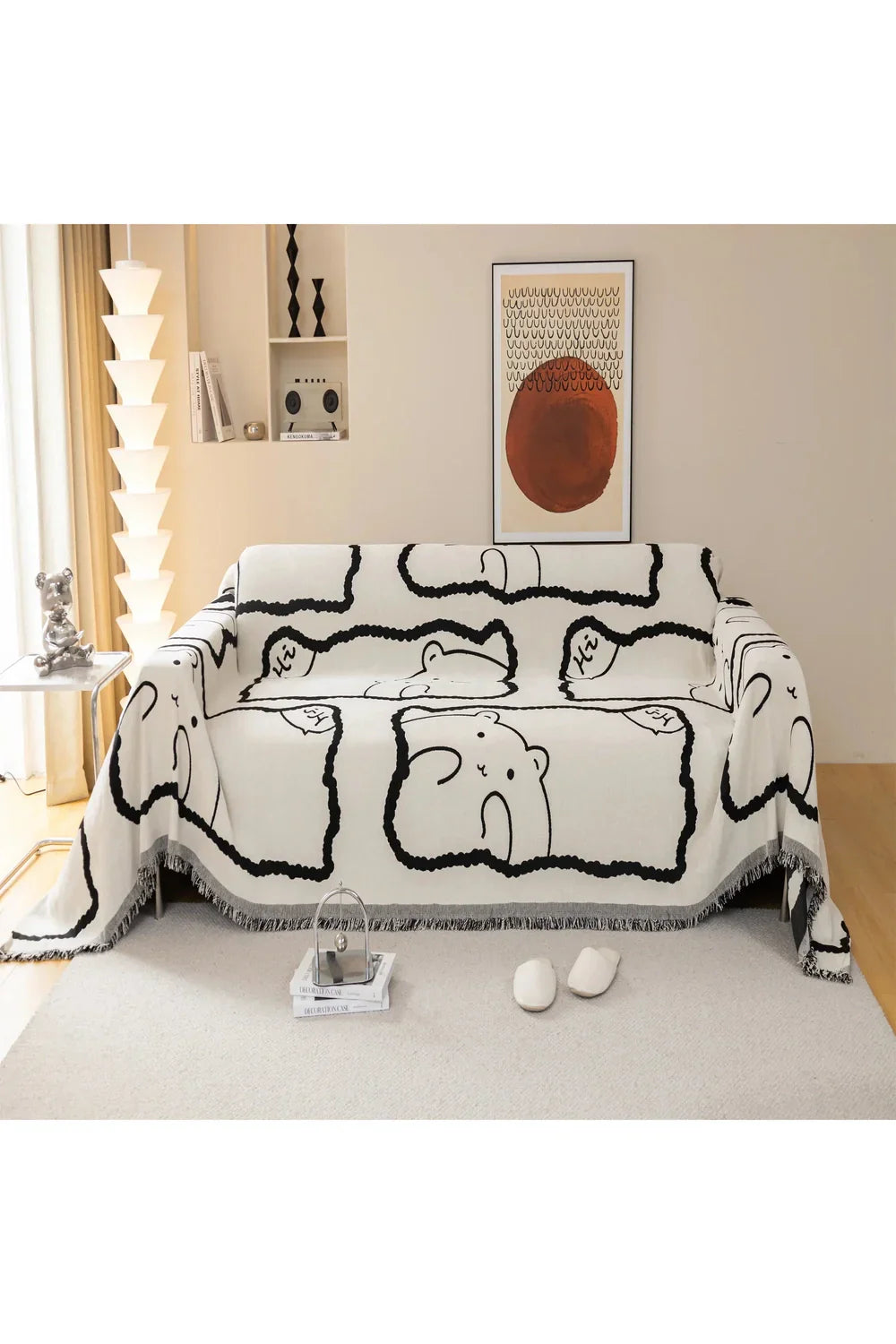Polyester Living Room Sofa Cover