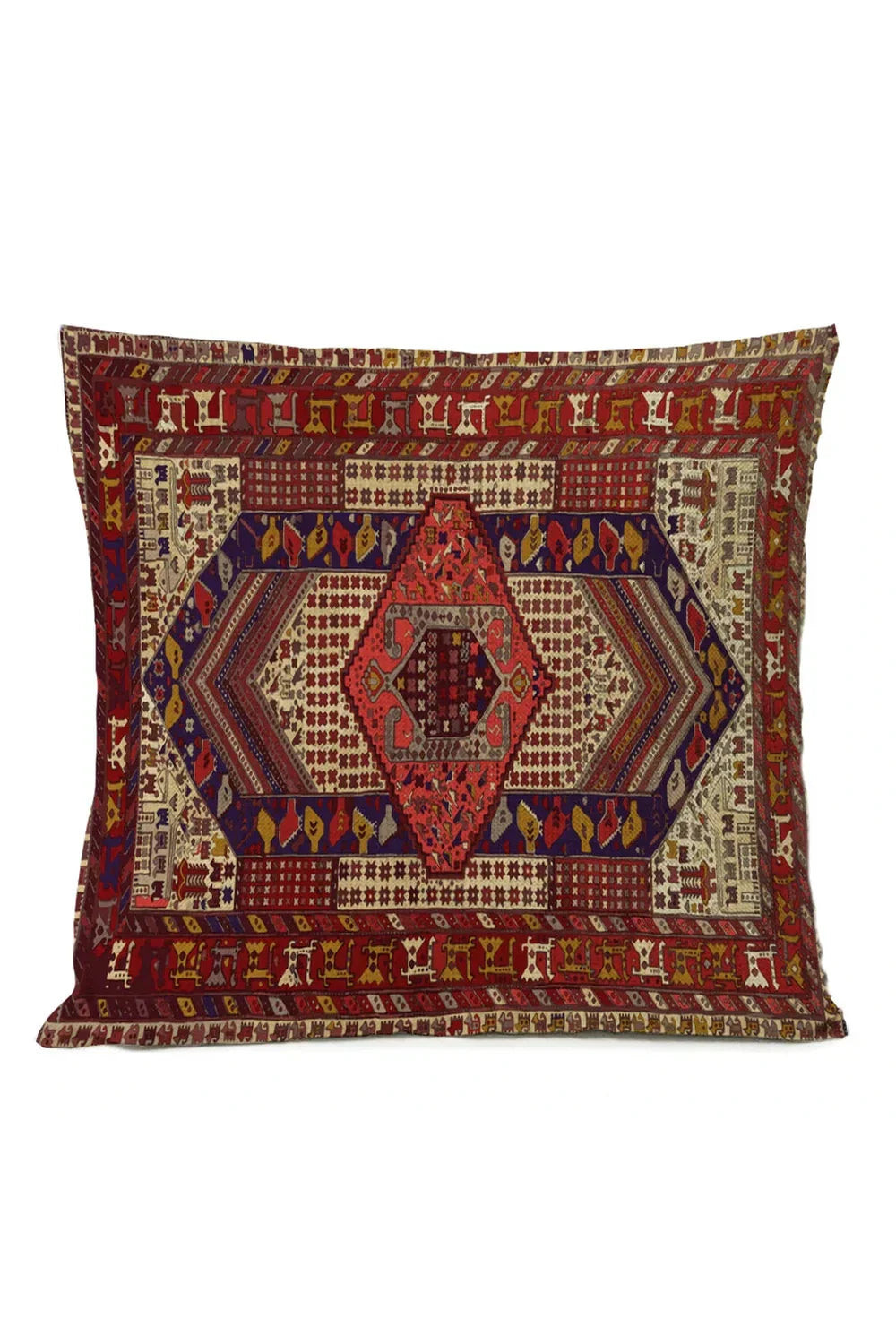 Ethnic Tribal Cotton-Linen Pillowcase