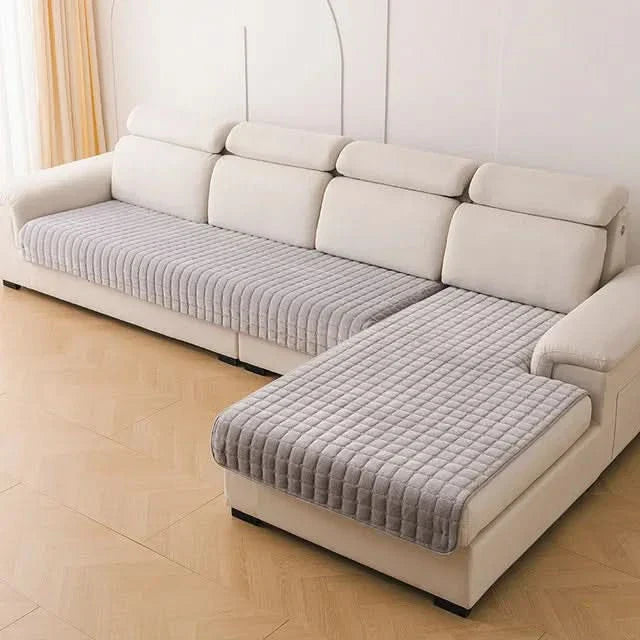 Plush Velvet Anti-Slip Sofa Cover