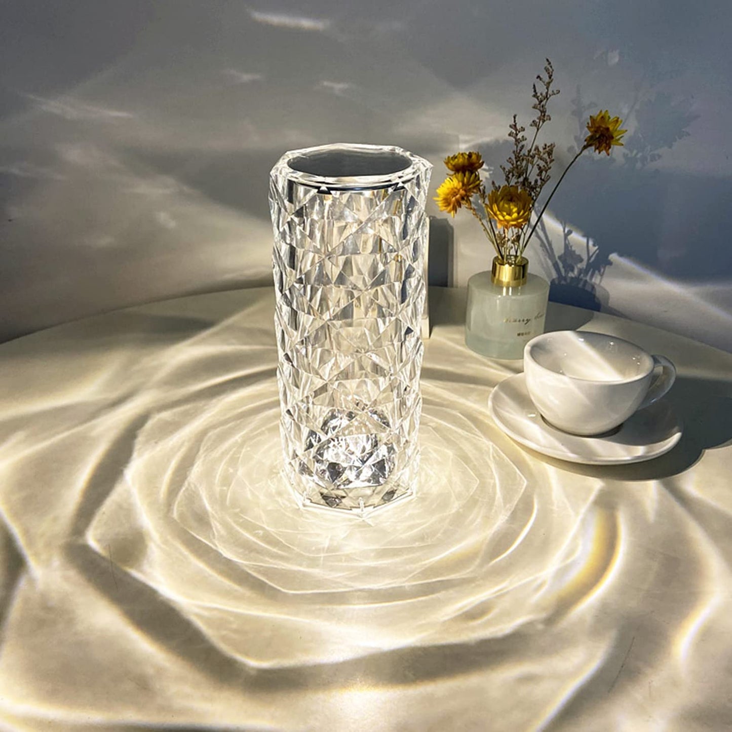 Crystal Touch Table Lamp with 16 Color Options